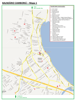 BALNEÁRIO CAMBORIÚ – Mapa 1