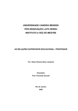 universidade candido mendes pós-graduação lato sensu instituto a