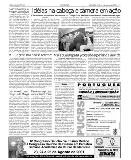 Id&eacute;ias na cabe&ccedil;a e c&acirc;mera em a&ccedil;&atilde;o