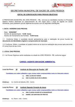 SECRETARIA MUNICIPAL DE SA&Uacute;DE DE JO&Atilde;O PESSOA