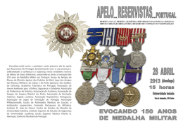 aos Reservistas de Portugal, demonstrando com a sua presen&ccedil;a e