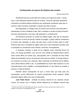 Conhecendo um pouco da hist&oacute;ria dos surdos