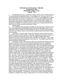 PROVANDO A SUA PALAVRA - 16/08/1964 16