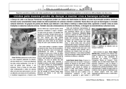 PESSOAS E AMIZADES DE MACAU