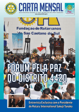 Entrevista Exclusiva com o Presidente do Rotary