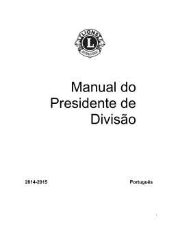 Manual do Presidente de Divisão