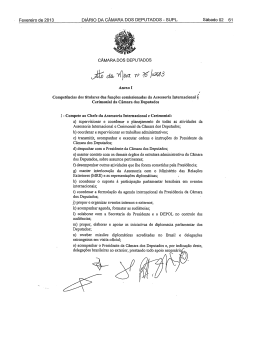 Anexo - C&acirc;mara dos Deputados