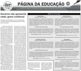 Governo não apresenta nada: greve continua!