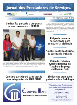 Sindtur faz parceria e programa novos cursos com o SEBRAE
