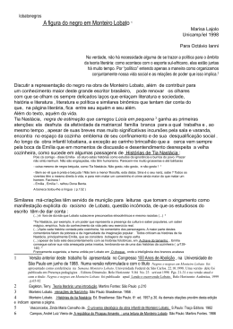 A figura do negro em Monteiro Lobato