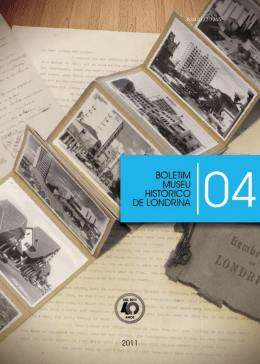 Boletim Museu Hist&oacute;rico de Londrina, v.2, n.4, jan/jun 2011