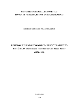 a formula&ccedil;&atilde;o conceitual de Caio Prado J&uacute;nior