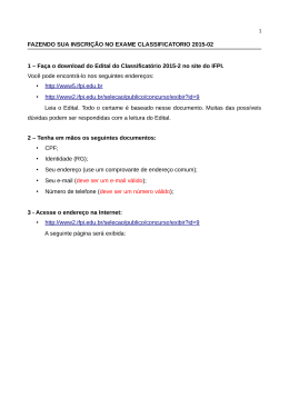 1 FAZENDO SUA INSCRI&Ccedil;&Atilde;O NO EXAME CLASSIFICATORIO