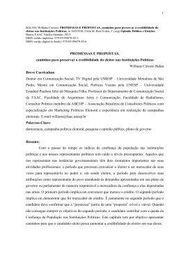 Promessas e propostas - Willians Cerozzi Balan