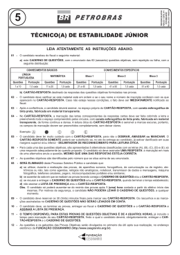 PROVA 5 - T&Eacute;CNICO(A) DE ESTABILIDADE J&Uacute;NIOR.indd