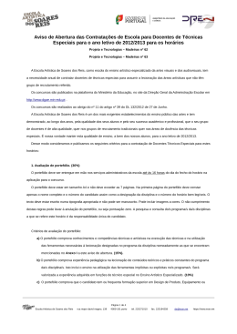Descarregue neste link o Aviso de Abertura dos dois concursos