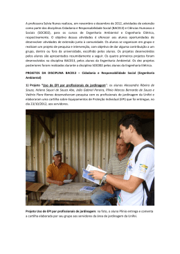 A professora Sylvia Nunes realizou, em novembro e dezembro de