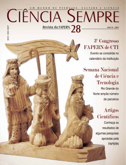 3&ordm; Congresso FAPERN de CTI Semana Nacional
