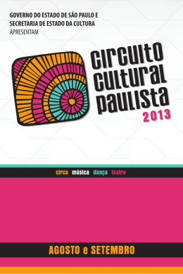 aGoSto e SetemBro - Associa&ccedil;&atilde;o Paulista dos Amigos da Arte