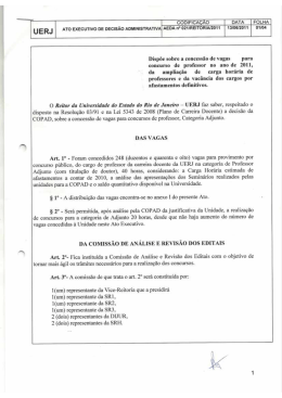 AEDA n&ordm; 021/REITORIA/2011