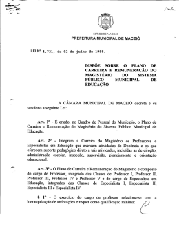Lei n&ordm; 4731 de 02/07/98 - C&acirc;mera Municipal de Macei&oacute;