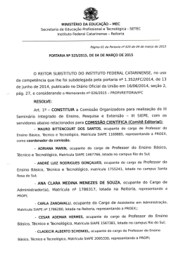 PORTARIA N&deg; 525-2015, DE 04 DE MAR&Ccedil;O DE 2015