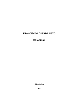 FRANCISCO LOUZADA NETO MEMORIAL