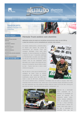 F&oacute;rmula Truck acelera com alum&iacute;nio
