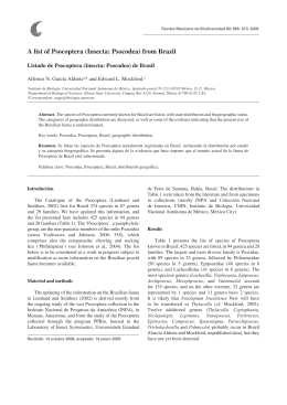 A list of Psocoptera (Insecta: Psocodea) from Brazil