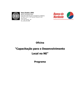 Program proposal for a workshop on a CENA in NE