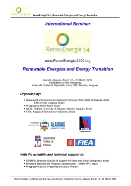 International Seminar Renewable Energies and Energy Transition