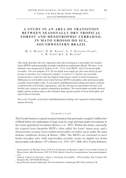 a study in an area of transition between seasonally dry tropical forest
