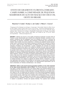 efeito do gradiente floresta-cerrado- campo sobre a