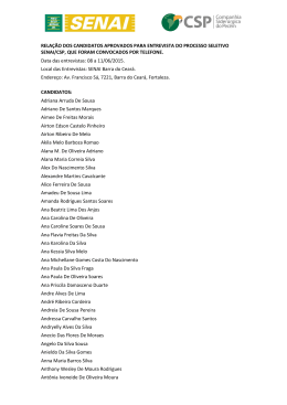 Confira o oitavo grupo dos classificados para a pr&oacute;xima