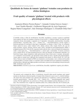 Qualidade de frutos de tomate `giuliana` tratados com produtos
