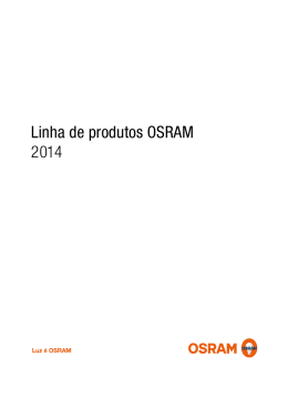 Linha de produtos OSRAM 2014