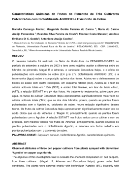 Efeito de cultivar e de pulveriza&ccedil;&otilde;es com produtos qu&iacute;micos e b