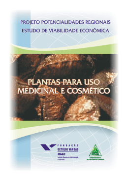 Plantas Par Uso Medicinal ou Cosm&eacute;tico