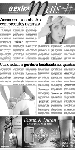Acne: como combat&ecirc;-la com produtos naturais