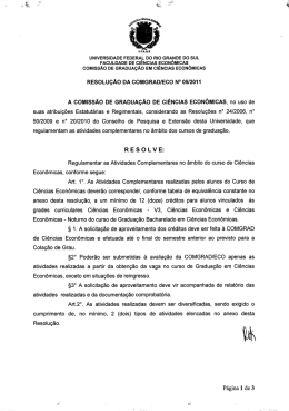 Resolução para currículo a partir de 2010