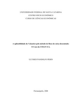 valuation da cosan s/a