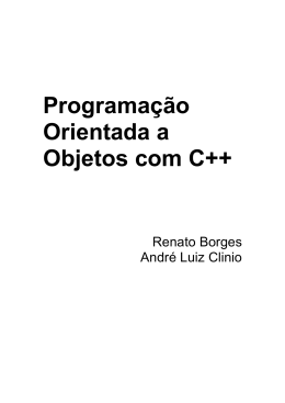 Programa&ccedil;&atilde;o Orientada a Objetos com C++ - PUC-Rio