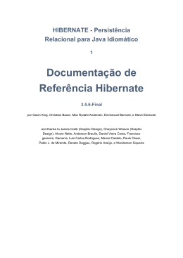 Documentação de Referência Hibernate