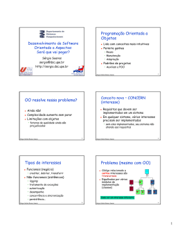 Desenvolvimento de Software Orientado a Aspectos
