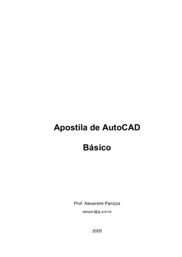 Apostila de AutoCAD B&aacute;sico