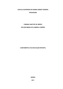 a matemática na educação infantil