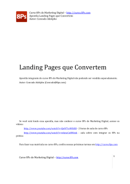 A Landing Page - Marketing Digital por Conrado Adolpho