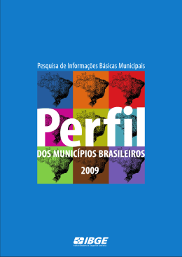 Perfil dos Municípios Brasileiros 2009