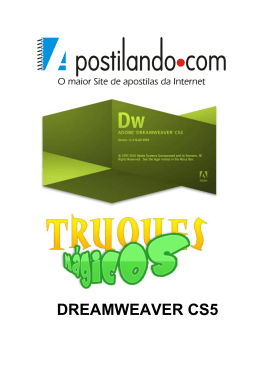 dreamweaver truques m&aacute;gicos