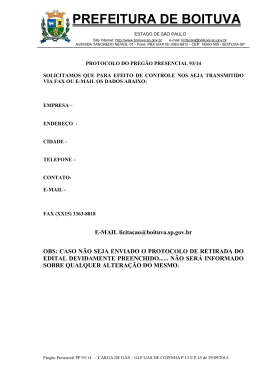 Preg&atilde;o Presencial 9314 - CARGA DE GAS - GLP